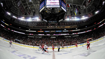 Panoramic Of An Ottawa Senators Game At The Stadium Wallpaper