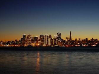 San Francisco Skyline At Night Wallpaper