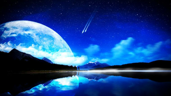 The Blue Moon HD Wallpaper Net