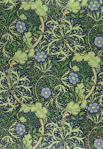 William Morris Seaweed Wallpaper Design Art Painting