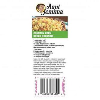 Image Result For Aunt Jemima Cornbread Dressing Recipe On Bag