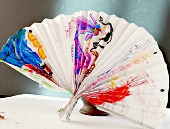 Make A Cute Decorative Fan Paper Craft For Kids