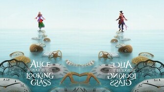 Alice In Wonderland Through Looking Glass Poster Wallpaper