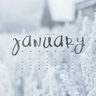 Hello January Able Calendar Bie To Live