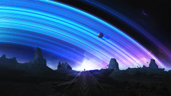 Space Sky Night Stars Digital Art HD 4k Wallpaper