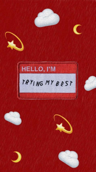 Cute Red Motivational Quote iPhone Wallpaper