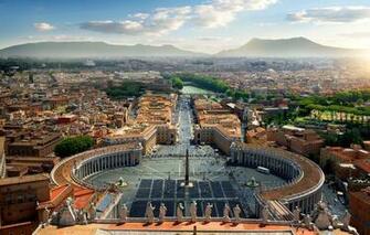 Wallpaper City The Rome Italy Panorama Europe