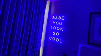 Neon Blue Wallpaper