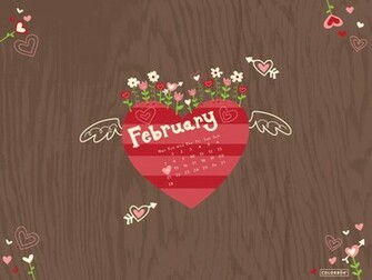 February Wallpaper Calendar