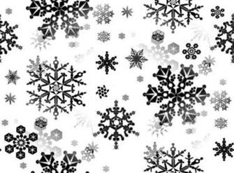 Snowflake Black And White Seamless Background Fill Image Picture
