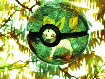 The Pokeball Of Leafeon By Wazzy88