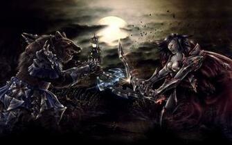 Vampires Vs Werewolves Computer Wallpaper Desktop Background