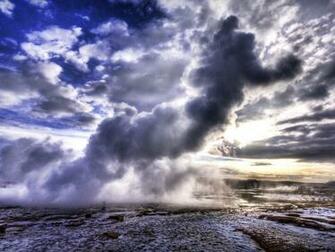 Photo Geothermal Background Mud Intense Soil