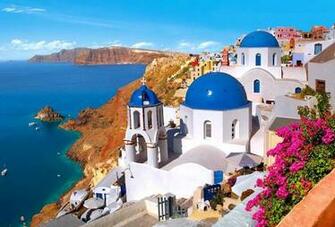 Town Oia Santorini Island Greece Wallpaper Gallery