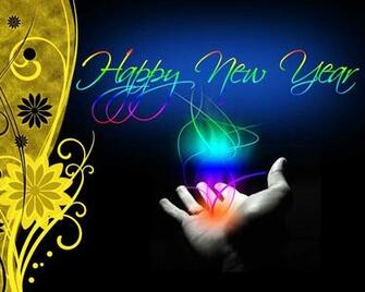 Happy New Year Greeting HD Desktop Wallpaper