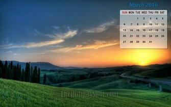 Month Wise Calendar Wallpaper March