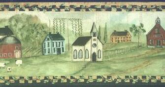 Black Country Church Wallpaper Border