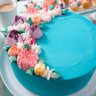 Blooming Floral BirtHDay Cake Wilton