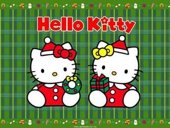 Christmas Hello Kitty Wallpaper Grasscloth