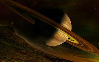 Planet Saturn Wallpaper For Widescreen Desktop Pc