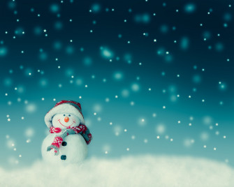 Christmas Scarf Winter Photography Snowman HD Wallpaper