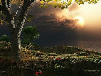 3d Wallpaper Storm On The Horizon Multiple Sizes