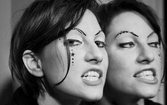 Monochrome Amanda Palmer Face Wallpaper