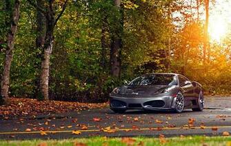 Wallpaper Road Autumn Ferrari F430 Image For Desktop Section