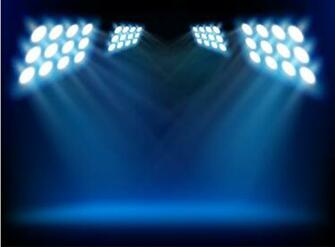 Stage With Spotlight Vector Background Name Set Of