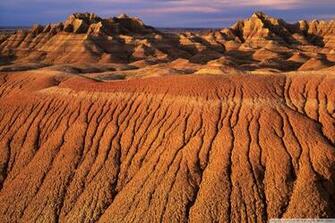 Morning Light On Eroded Formations Badlands National Park 4k HD