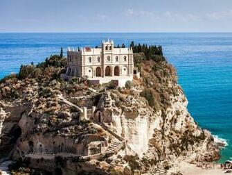 Santa Maria Monastery Tropea Italy Wallpaper HD