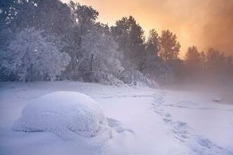 Winter Shore Of The Yenisei National Geographic Photo Contest