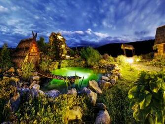 Gnomb Gardens Fantasy Garden Wallpaper Pictures