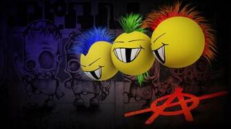 Cartoon Humor Background Image Smiley Dark Colourful Anarchy