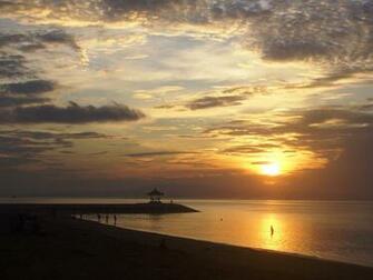 Sanur Beach Sunrise Indonesia Tourism Wallpaper