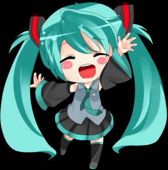 Hatsune Miku Chibi Colored By Chipmunkintheblender
