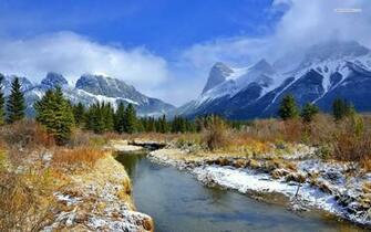 Winter In The Rocky Mountains IwallHD Wallpaper HD