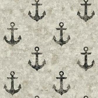 York Wallcoverings Nautical Living Anchor Away Wallpaper In Cream