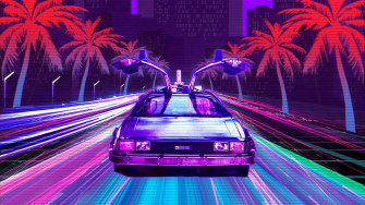 Delorean 4k Wallpaper