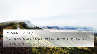 Romans Kjv 4k Wallpaper Not Slothful In Business Fervent
