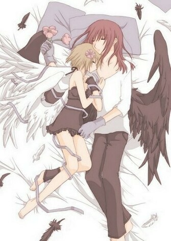 Of Animated Wallpaper Cute Anime Fairy Couple Sleeping Together