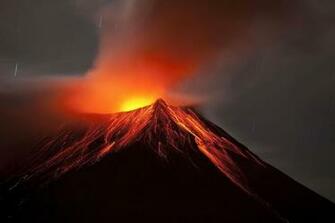 Mountains Volcanoes Wallpaper Lava