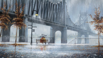 Raining HD Wallpaper