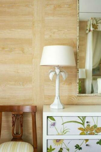 Nobilis Faux Bois Wallpaper And Painted Dresser Bedroom By Tom