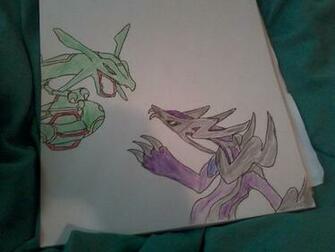 Zidhoggon Vs Rayquaza In Color By Blackkyurem2