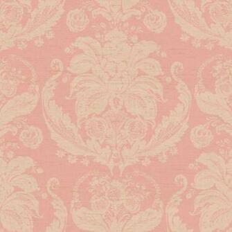 Peach And Pink Harvest Damask Wallpaper Wall Sticker Outlet