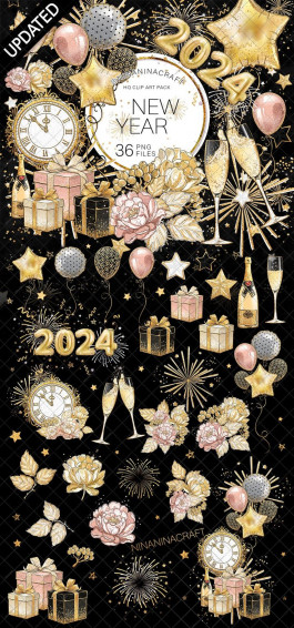New Year Clipart S Planner Stickers Party Clip In