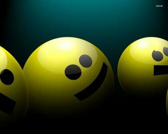 Smiley Faces Wallpaper 3d