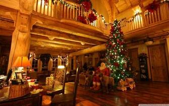 Lodge At Christmas Time 4k HD Desktop Wallpaper For Ultra