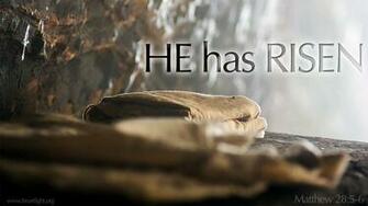 He Is Risen Powerpoint Background Of Matthew Heartlight